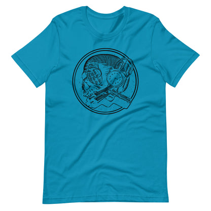 Boom as Hell Black - Men's t-shirt - Aqua Front