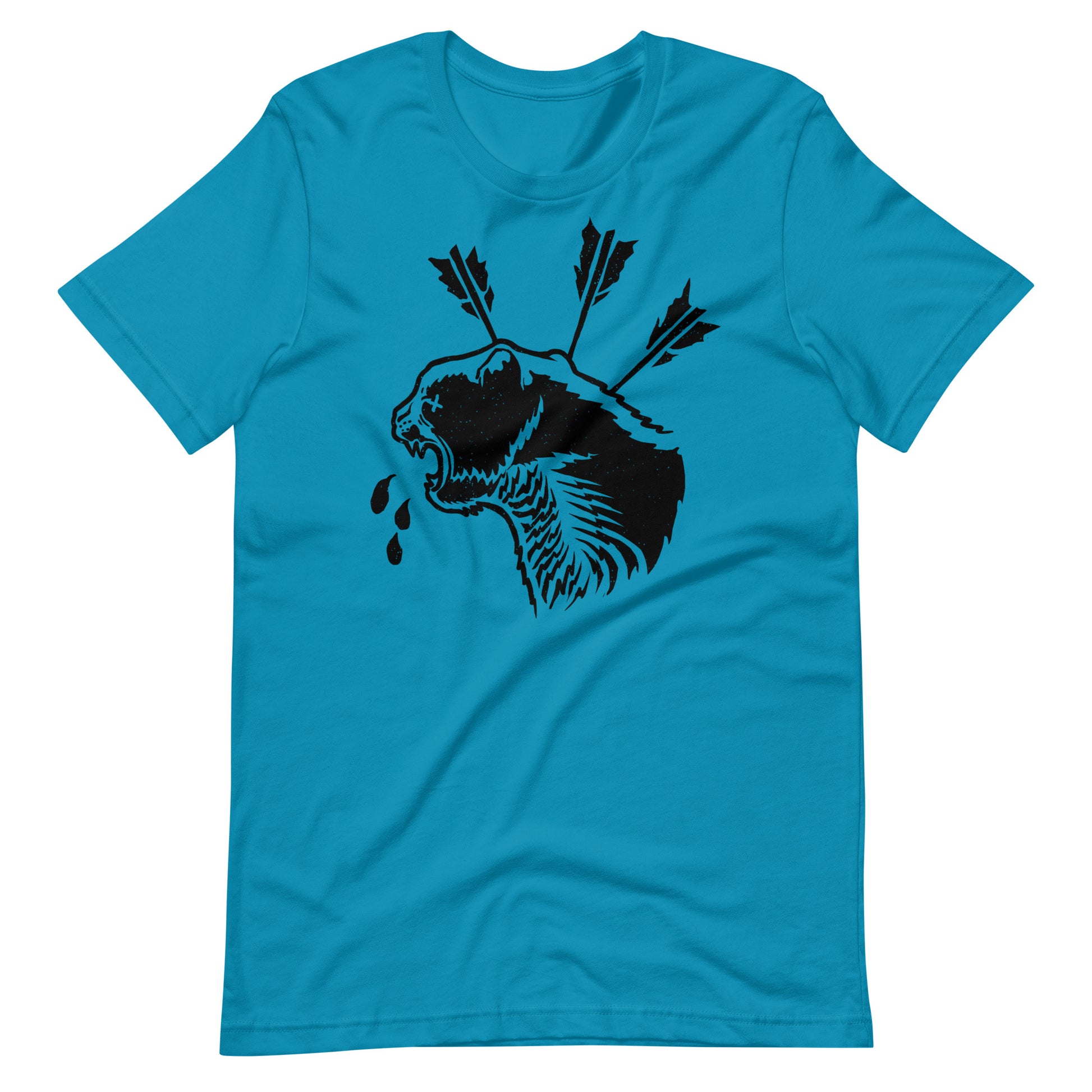 Cat Dead Black - Men's t-shirt - Aqua Front