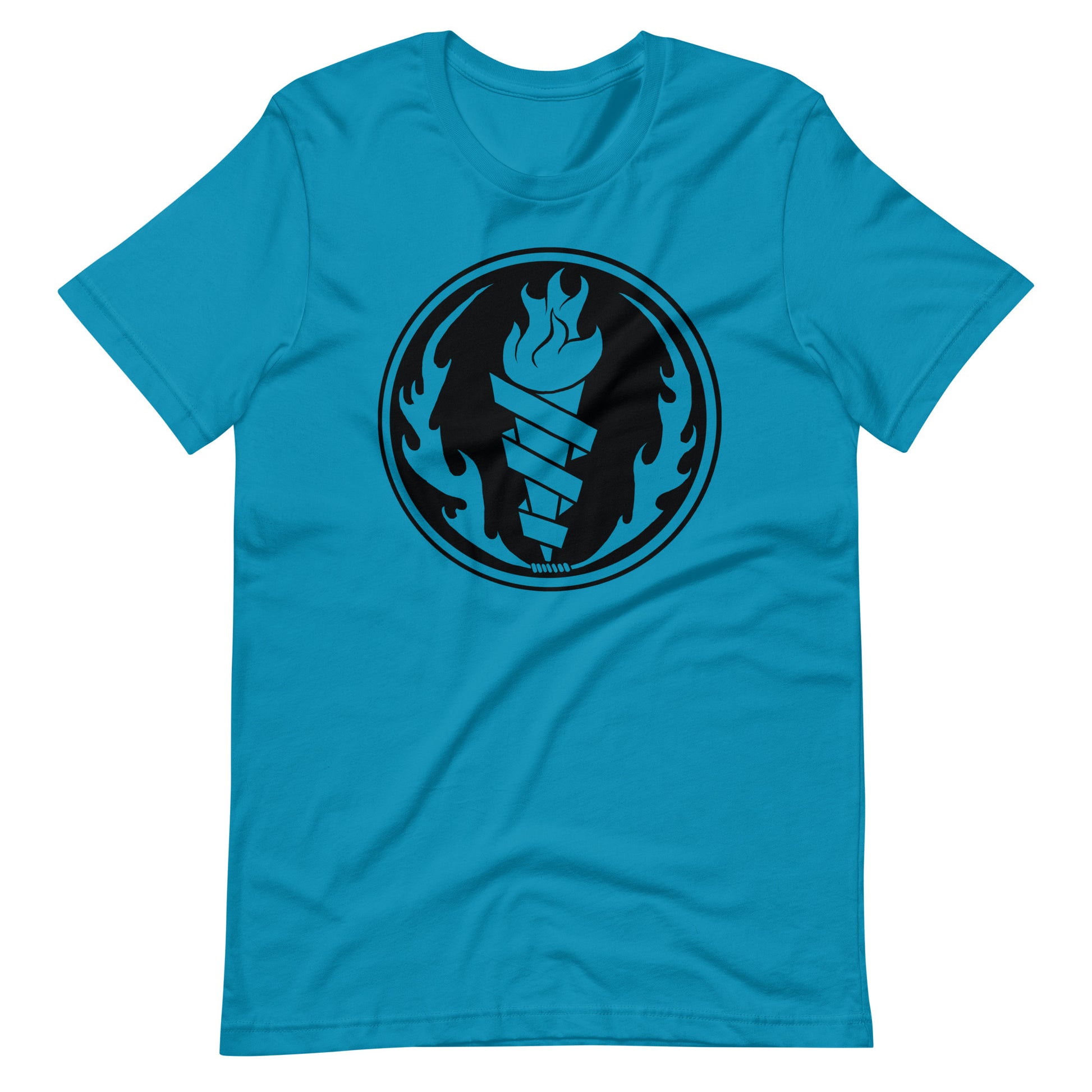 Fire Fire Black - Men's t-shirt - Aqua Front