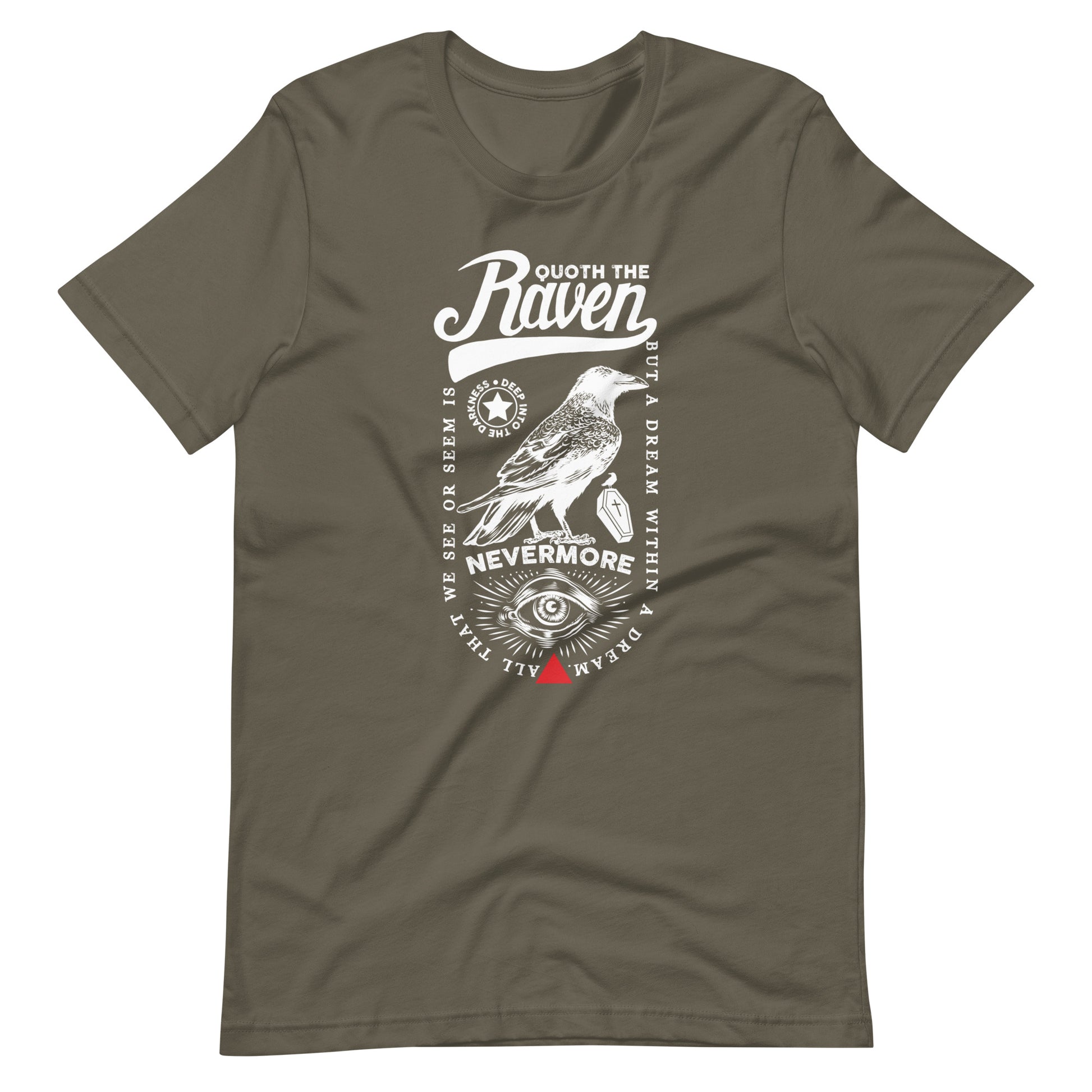 Quoth the Raven Nevermore Loaded - Men's t-shirt - Army Front