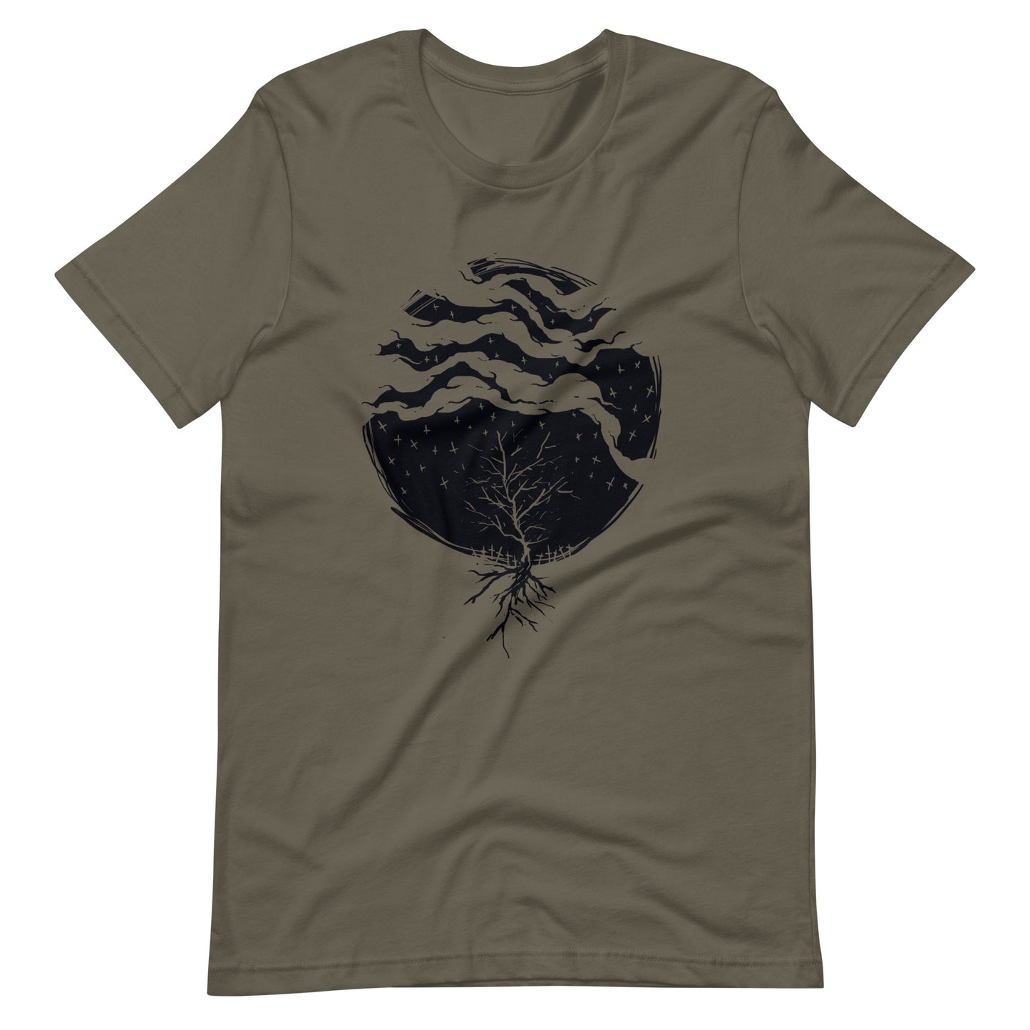 Dead Rain Black - Men's t-shirt - Army Front