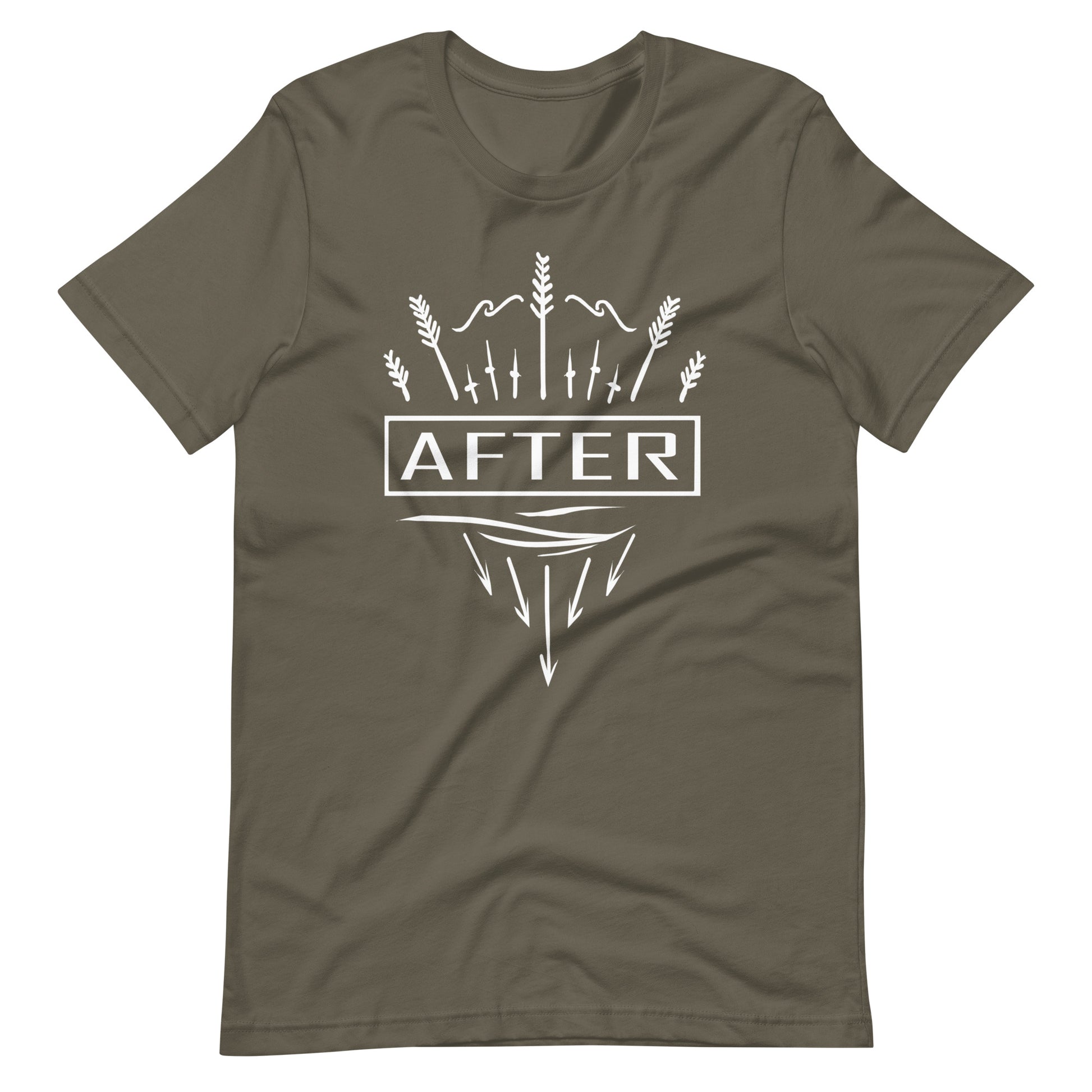 After - Men's t-shirt - Army Front