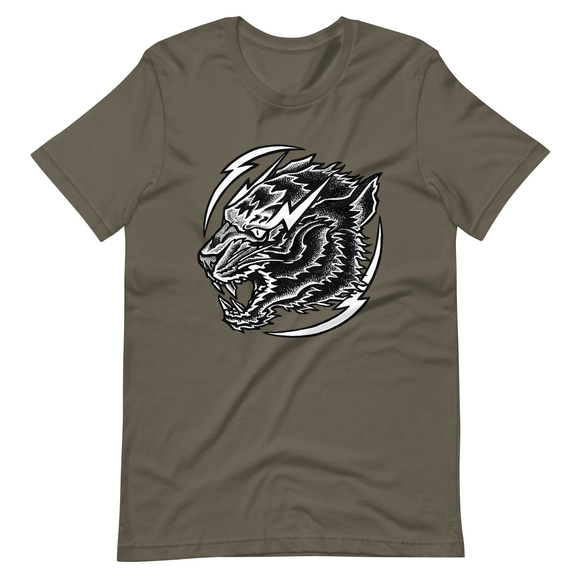 Thunder Tiger - Men's t-shirt - Army Front