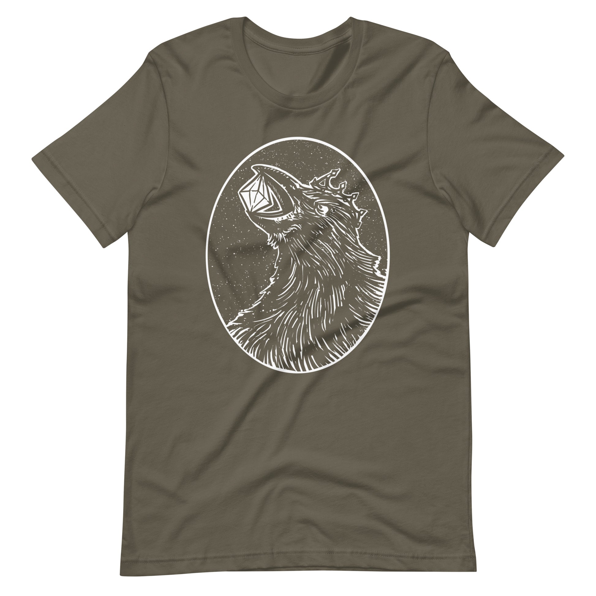 Crow Diamond White - Unisex t-shirt - Army Front