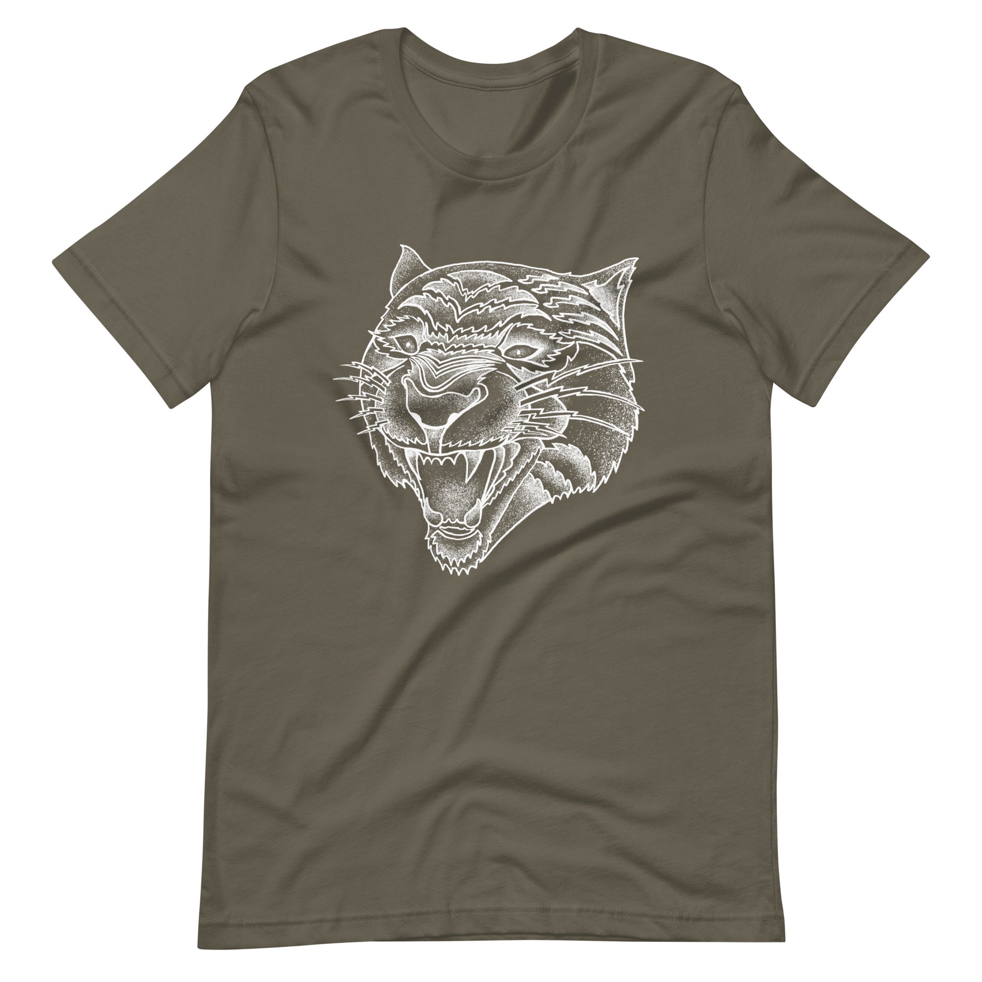 Panther White - Men's t-shirt - Army Front