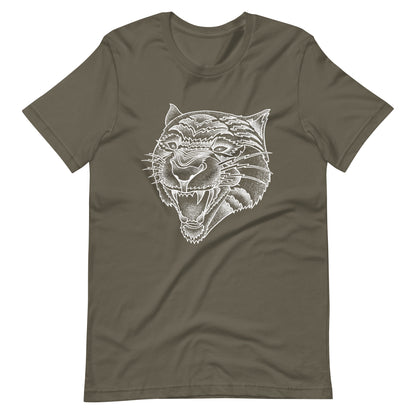 Panther White - Men's t-shirt - Army Front