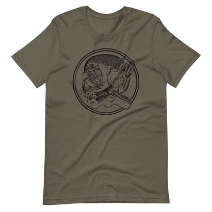 Boom as Hell Black - Men's t-shirt - Army Front