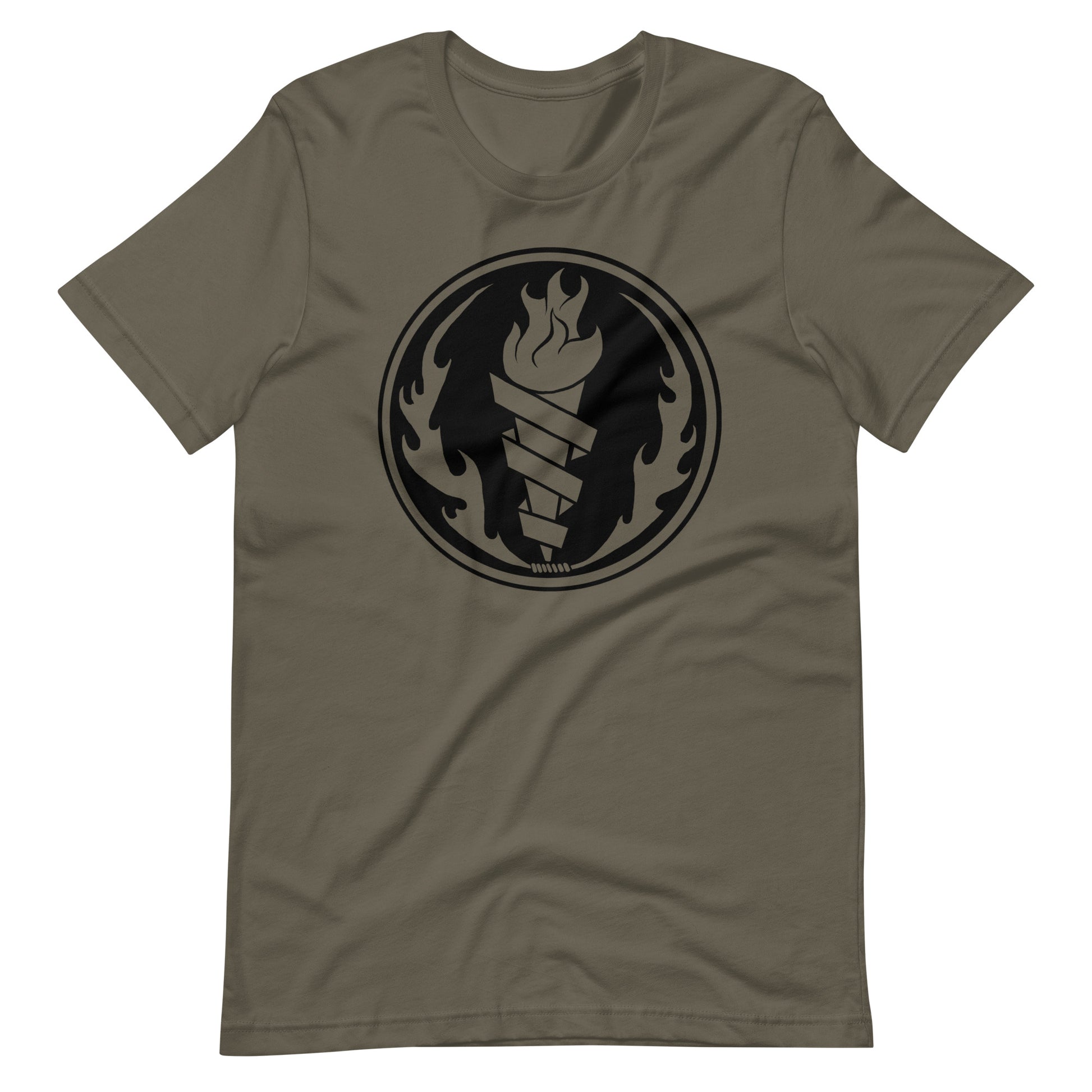 Fire Fire Black - Men's t-shirt - Army Front