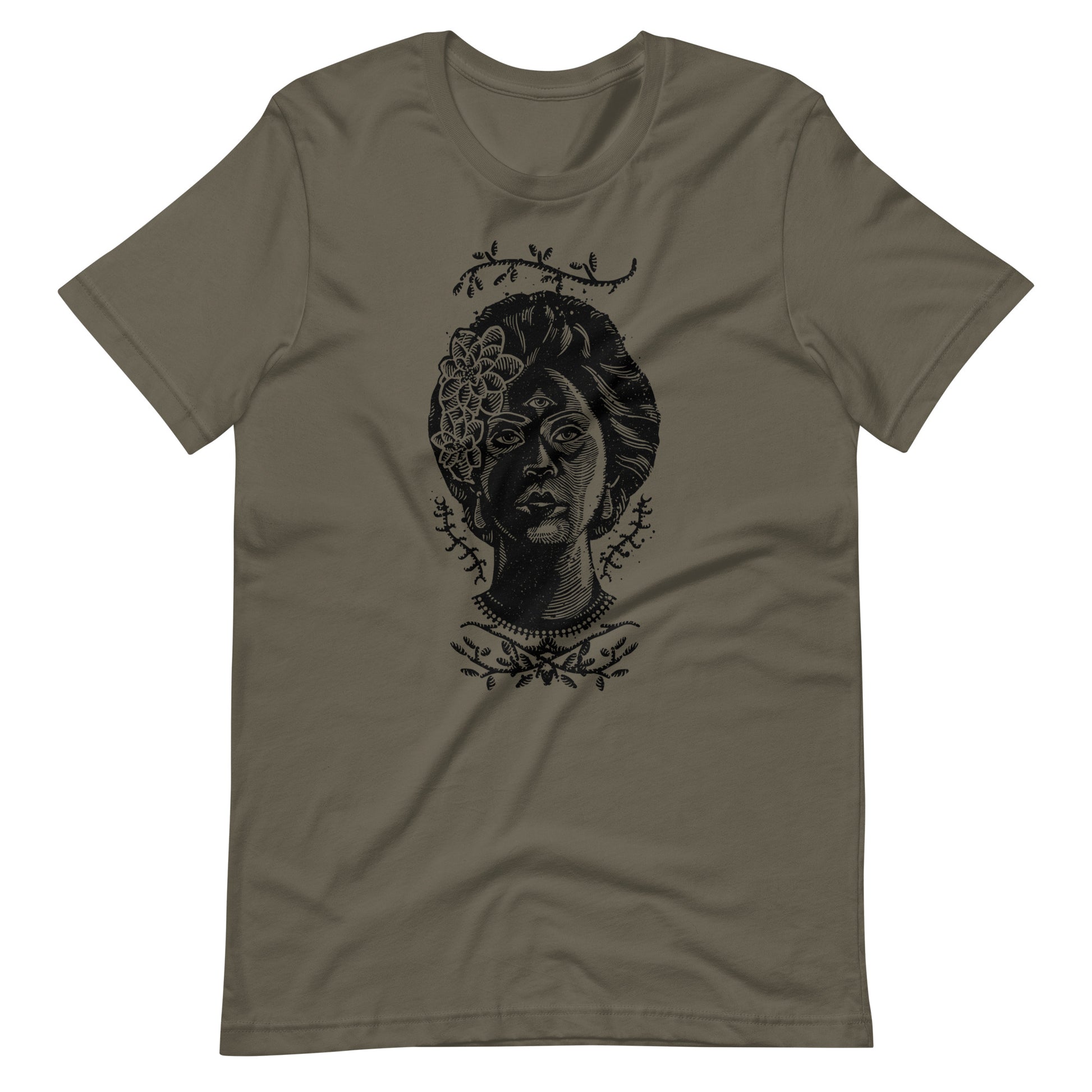 Girl Eyes Black - Men's t-shirt - Army Front