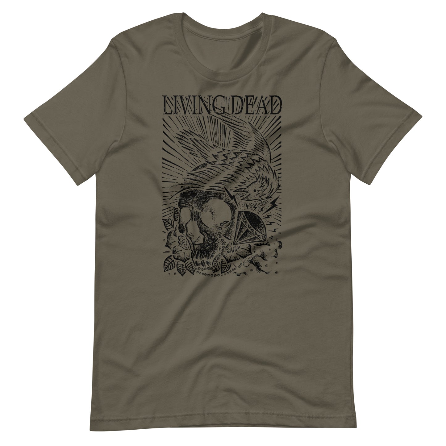 Living Dead Diamond Black - Men's t-shirt - Army Front