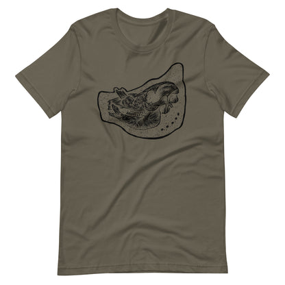 Pig Black - Men's t-shirt - Army Front
