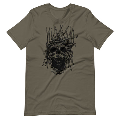 Skull H Black - Men's t-shirt - Army Front