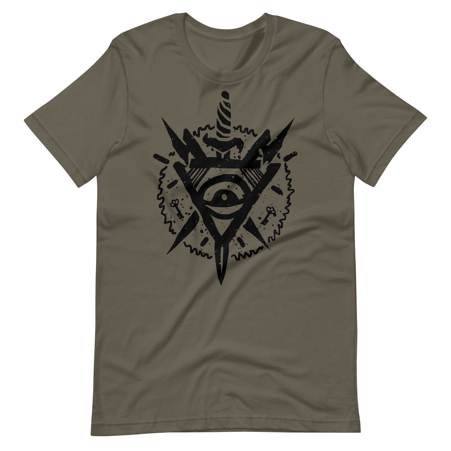 Triangle Eye Black - Men's t-shirt - Army Front