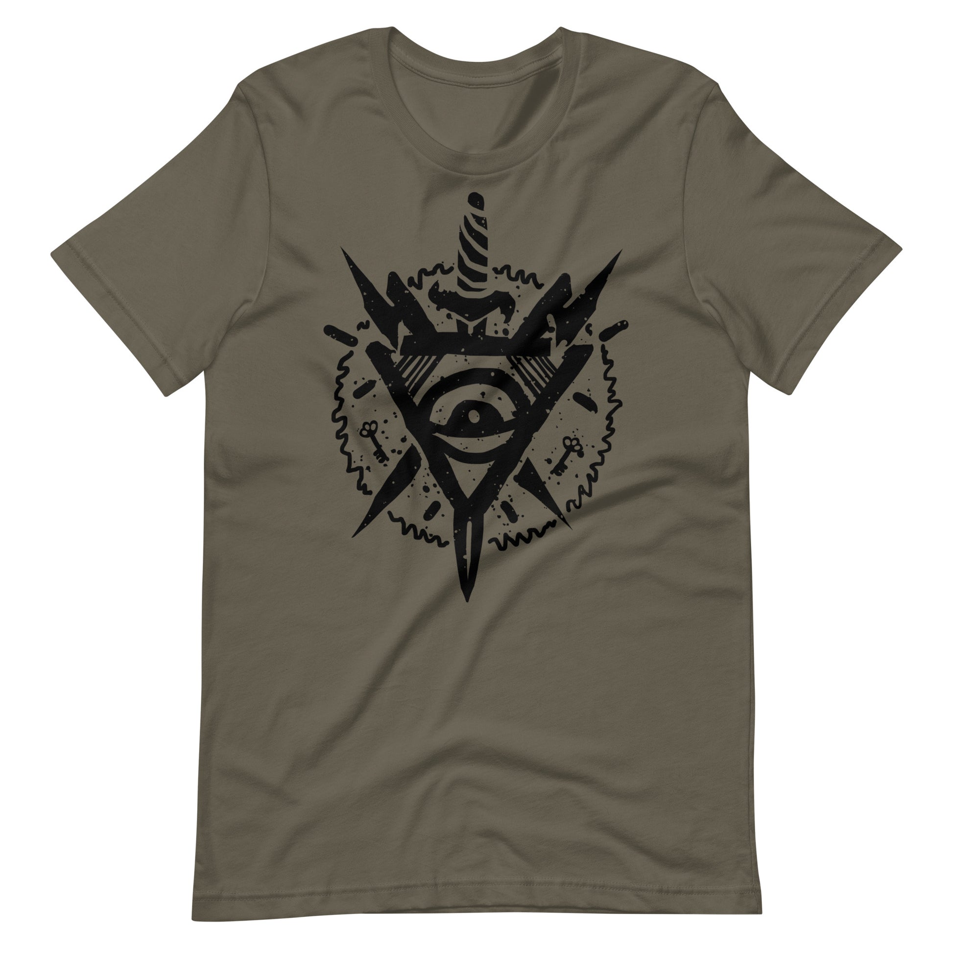 Triangle Eye Black - Men's t-shirt - Army Front