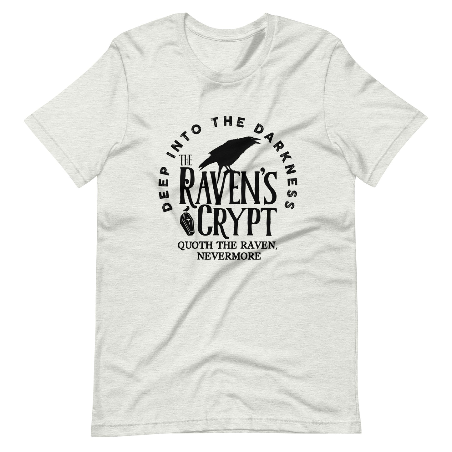 Deep Into the Darkness The Raven's Crypt - Men's t-shirt - Ash Front