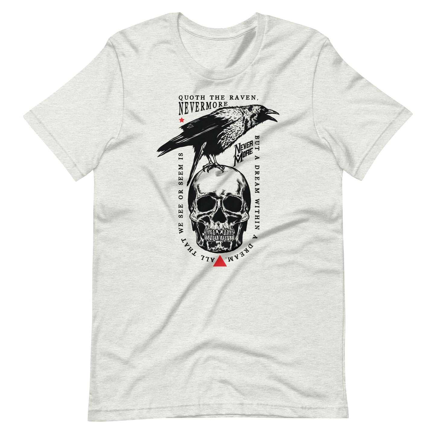 Quoth the Raven - Men's t-shirt - Ash Front