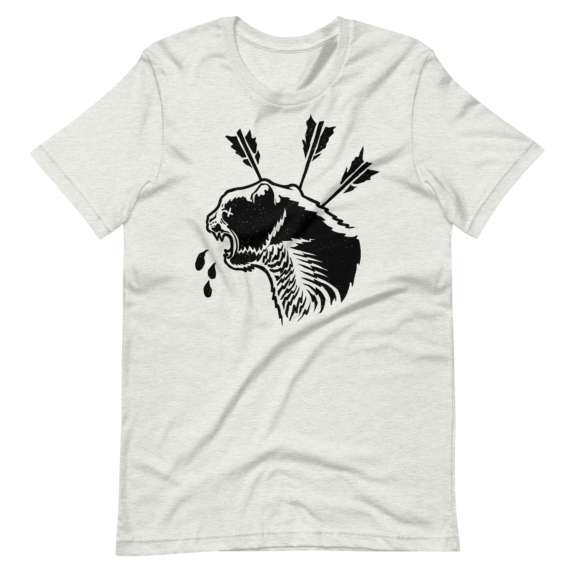 Cat Dead Black - Men's t-shirt - Ash Front