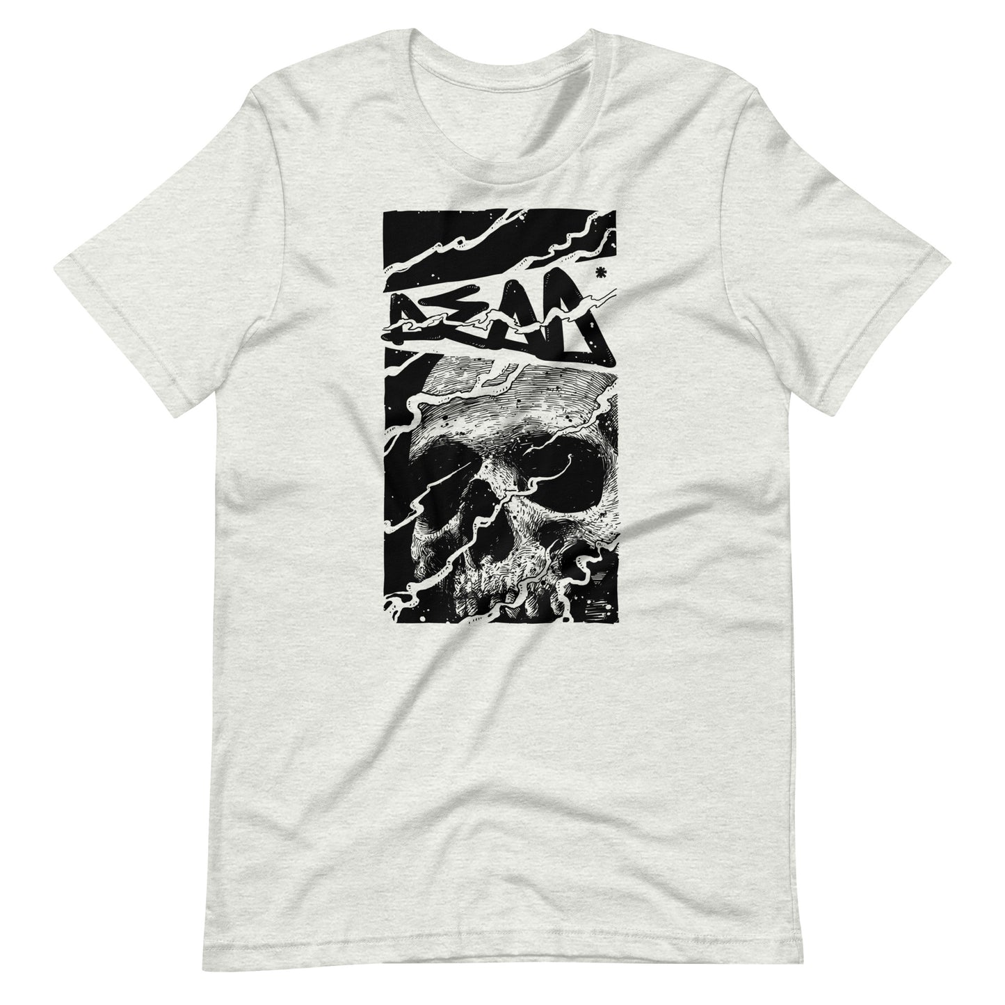 Skull Dead Black - Men's t-shirt - Ash Front