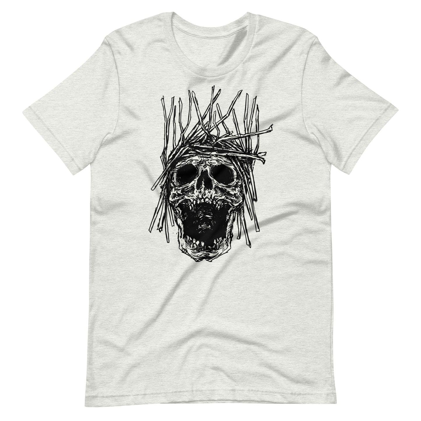 Skull H Black - Men's t-shirt - Ash Front