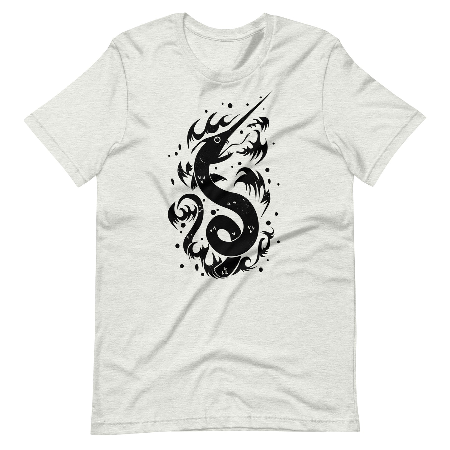 Snake Swordfish Black - Men's t-shirt - Ash Front