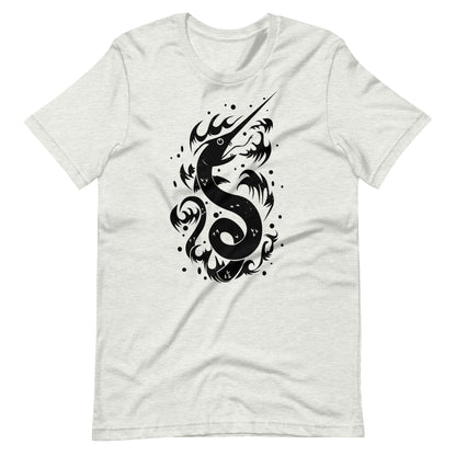 Snake Swordfish Black - Men's t-shirt - Ash Front
