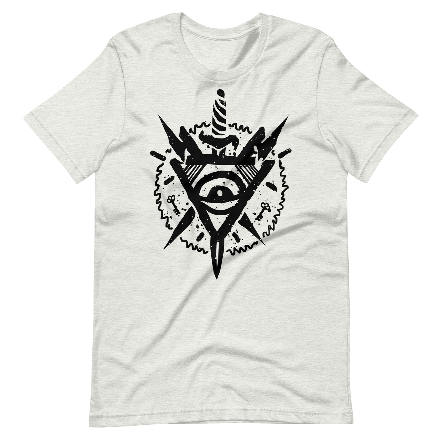 Triangle Eye Black - Men's t-shirt - Ash Front