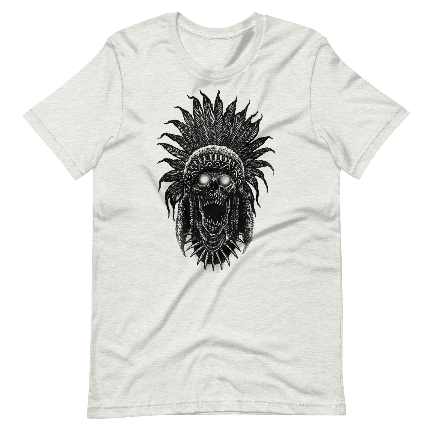 Tribe Skull Black - Men's t-shirt - Ash Front