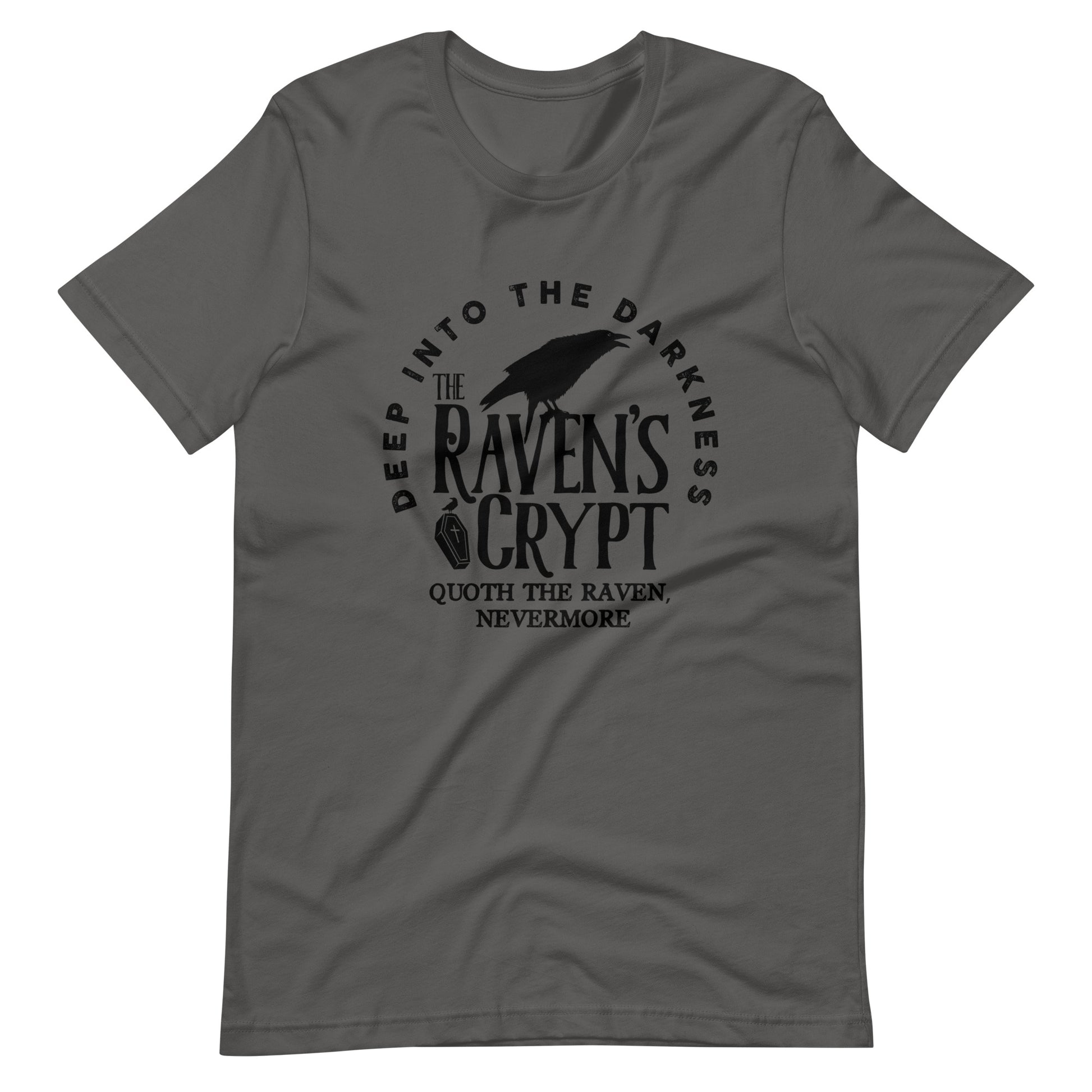 Deep Into the Darkness The Raven's Crypt - Men's t-shirt - Asphalt Front