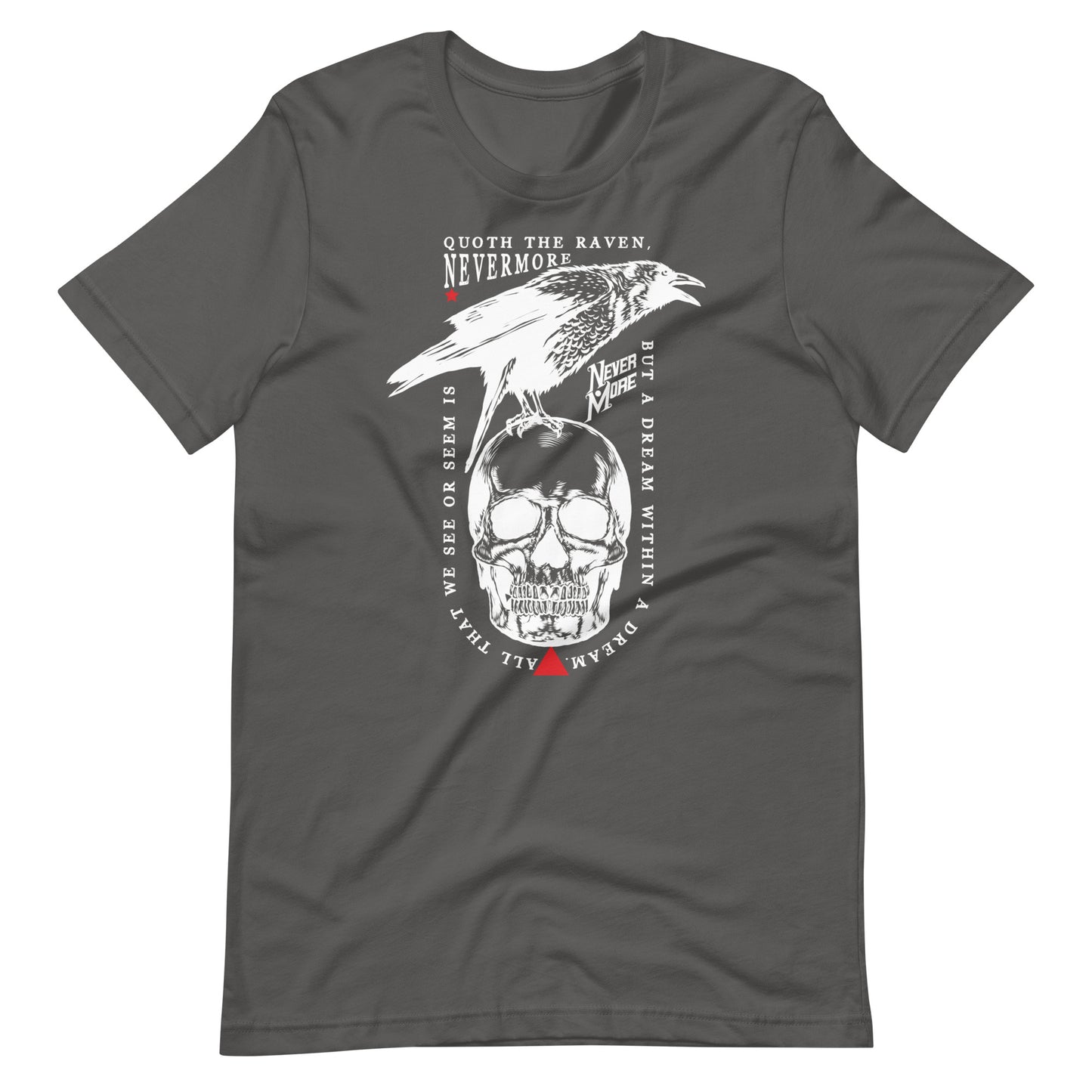 Quoth the Raven - Men's t-shirt - Asphalt Front