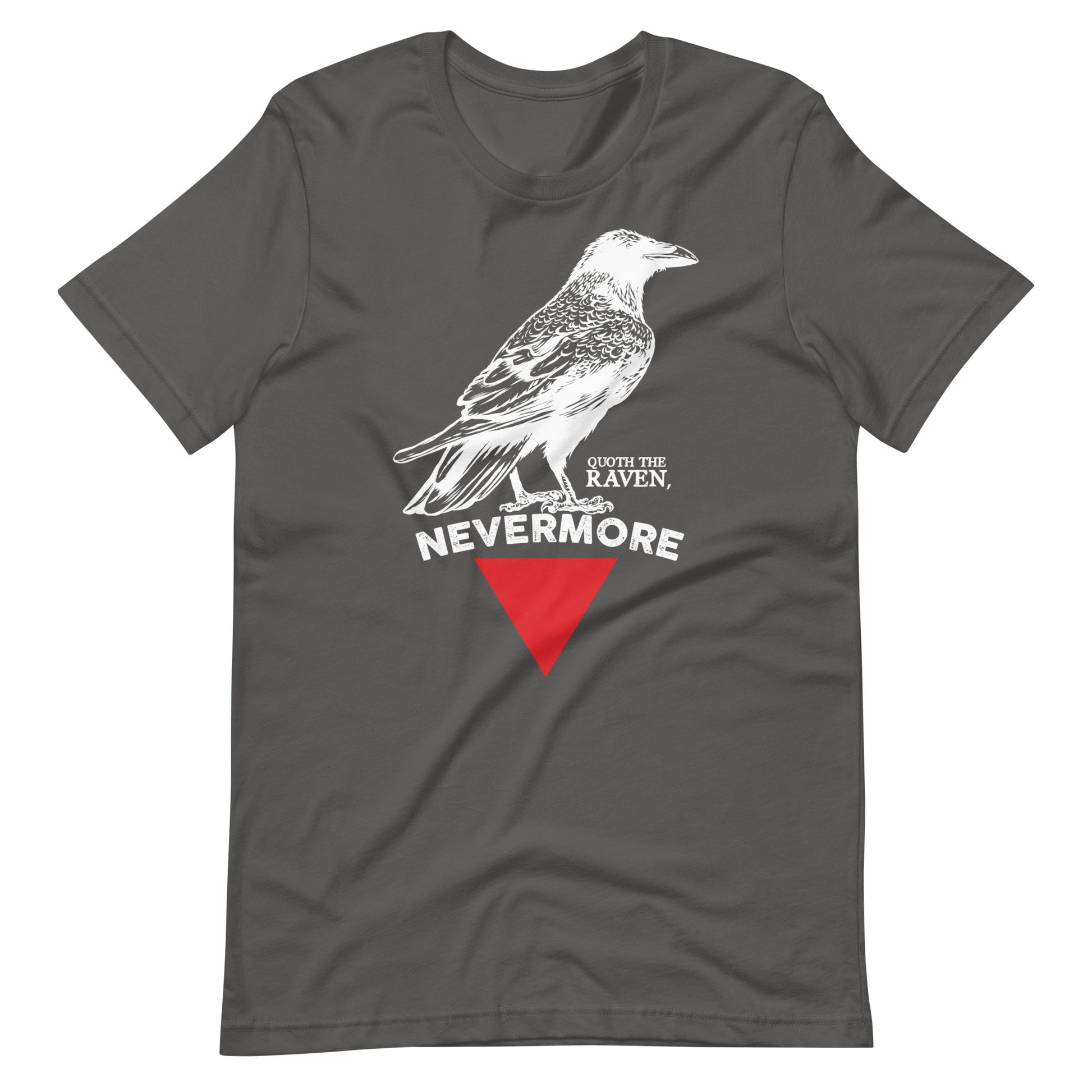 The Raven Nevermore Triangle - Men's t-shirt - Asphalt Front