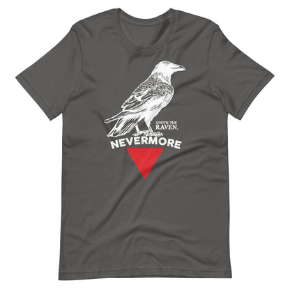 The Raven Nevermore Triangle - Men's t-shirt - Asphalt Front