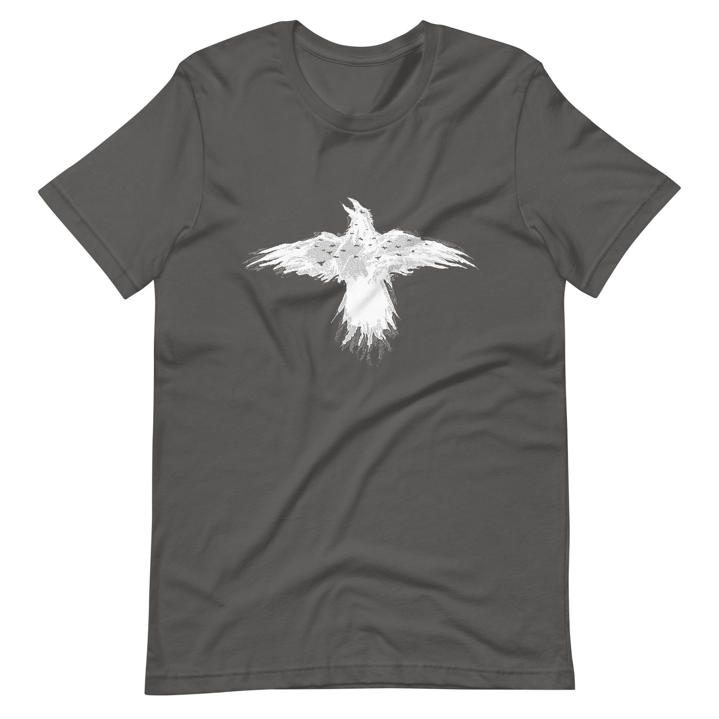 Flying Crow - Men's t-shirt - Asphalt Front