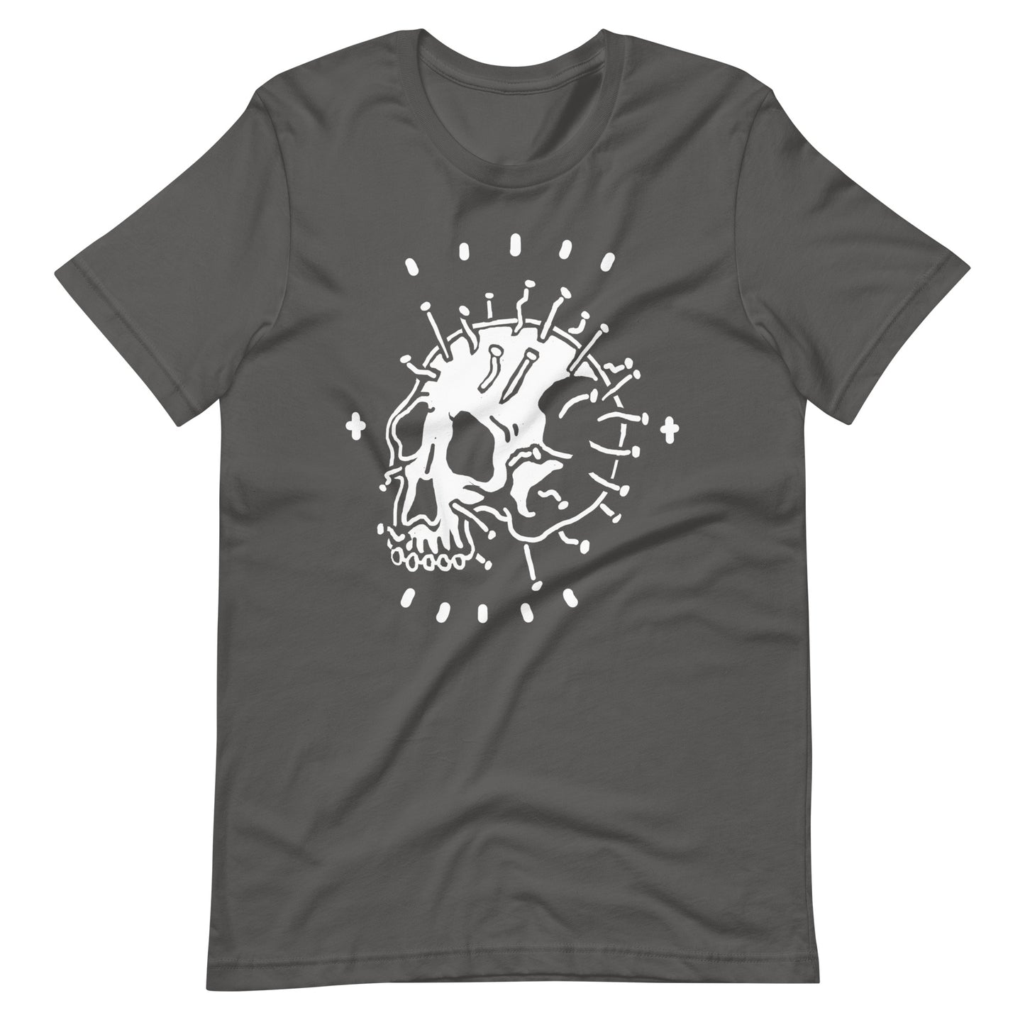 Iron Nails - Men's t-shirt - Asphalt Front