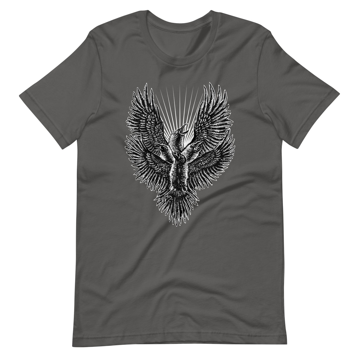 Luminous Crow - Men's t-shirt - Asphalt Front