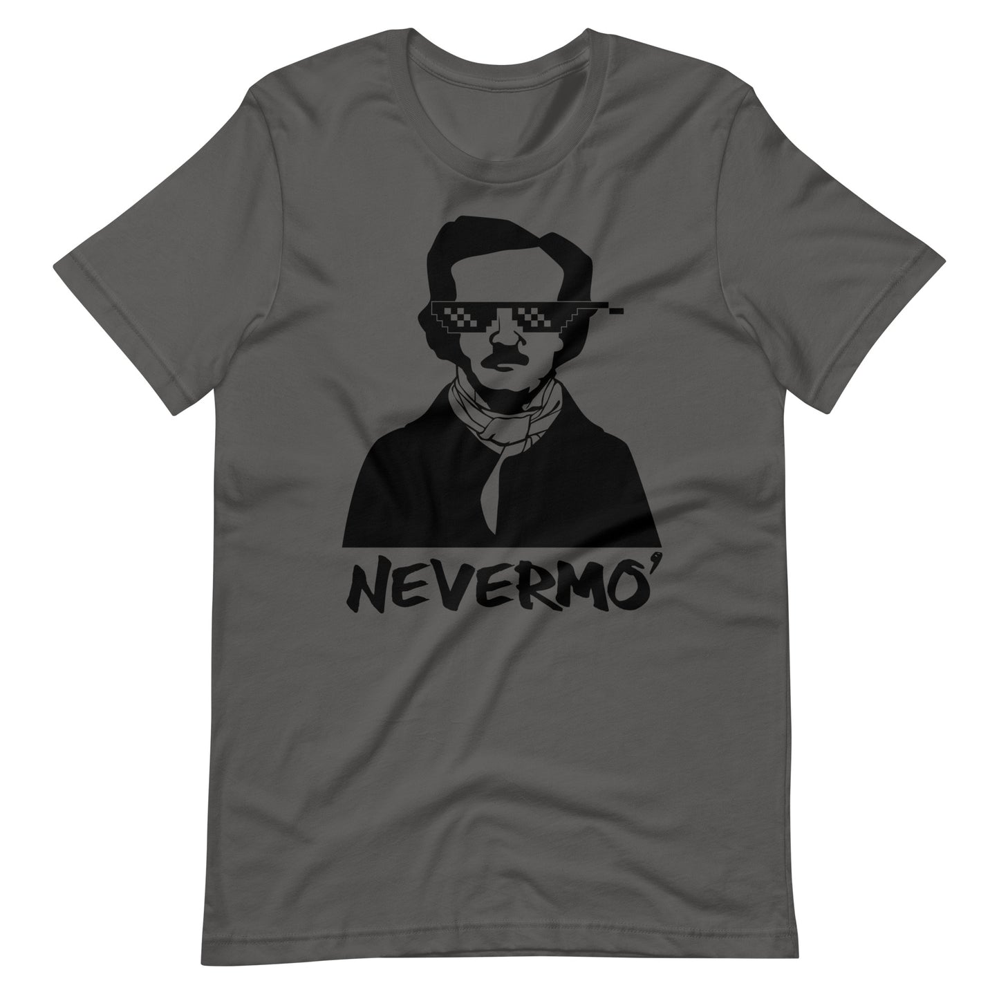 Men's Edgar Allan Poe "The Nevermo" T-Shirt - Asphalt Front