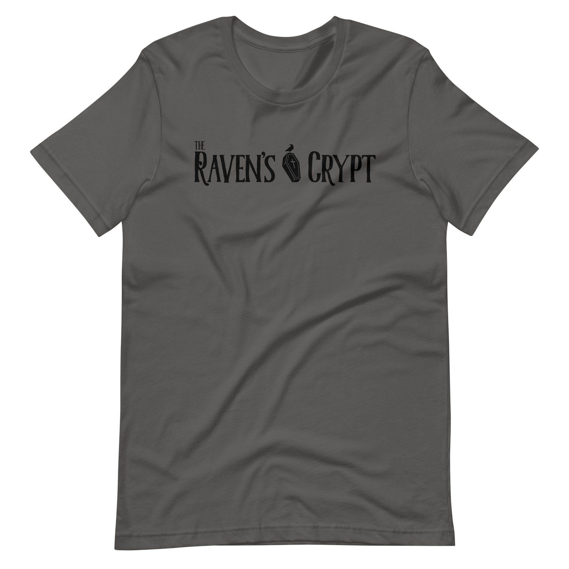 The Raven's Crypt Black Logo - Unisex t-shirt - Asphalt Front