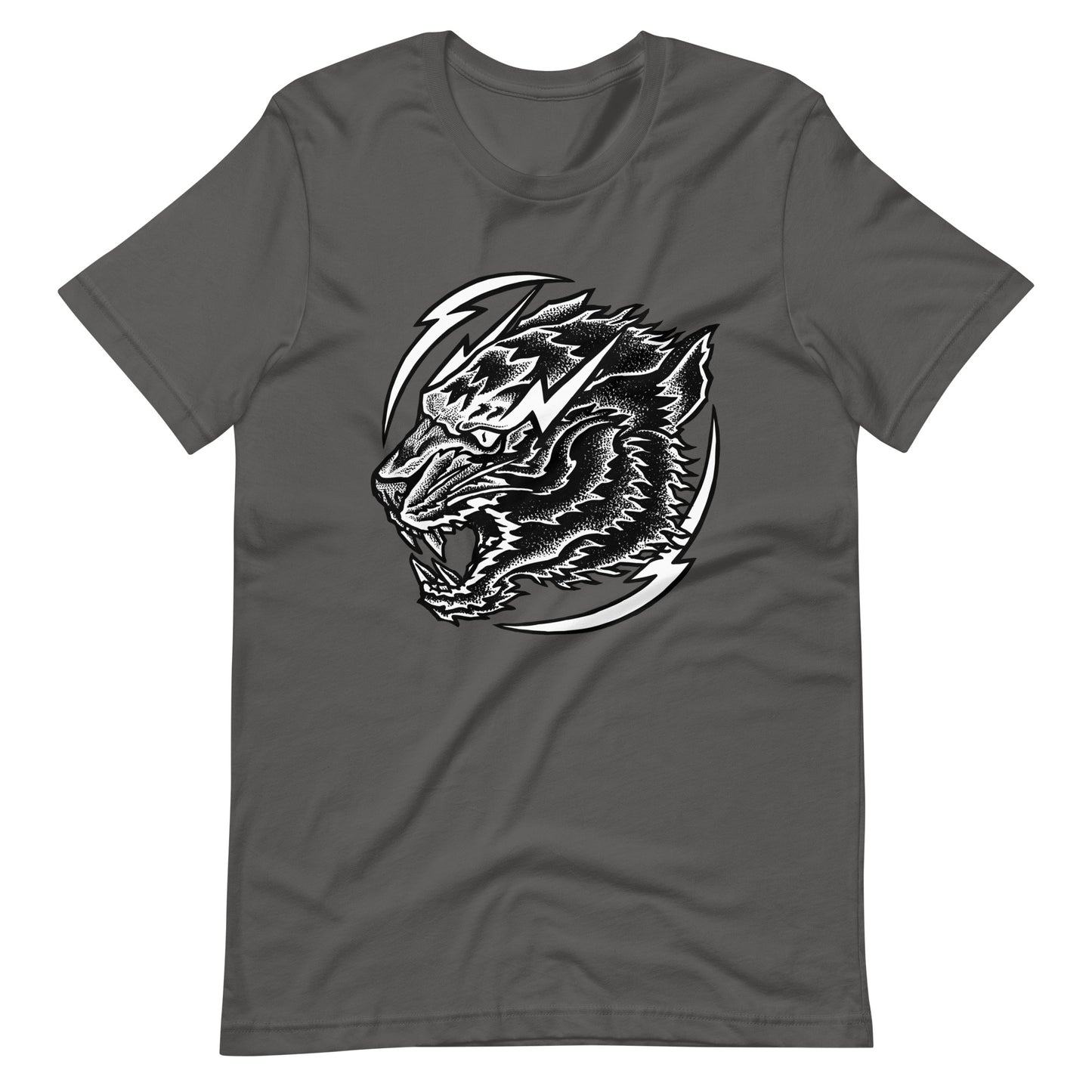 Thunder Tiger - Men's t-shirt - Asphalt Front