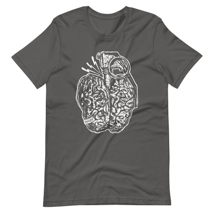 Brain Boom White - Men's t-shirt - Asphalt Front