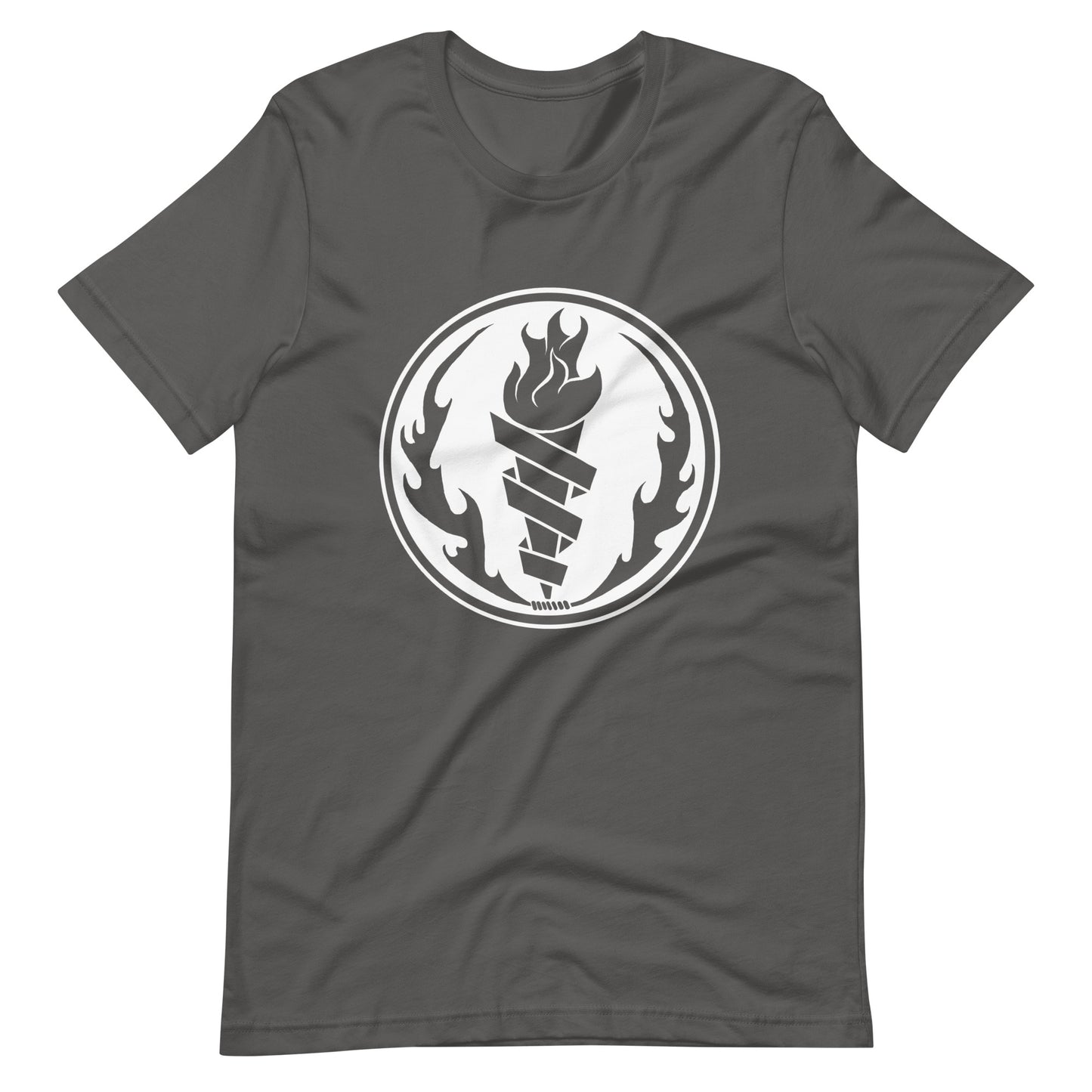 Fire Fire White - Men's t-shirt - Asphalt Front