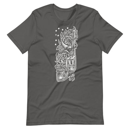 Gun White - Men's t-shirt - Asphalt Front