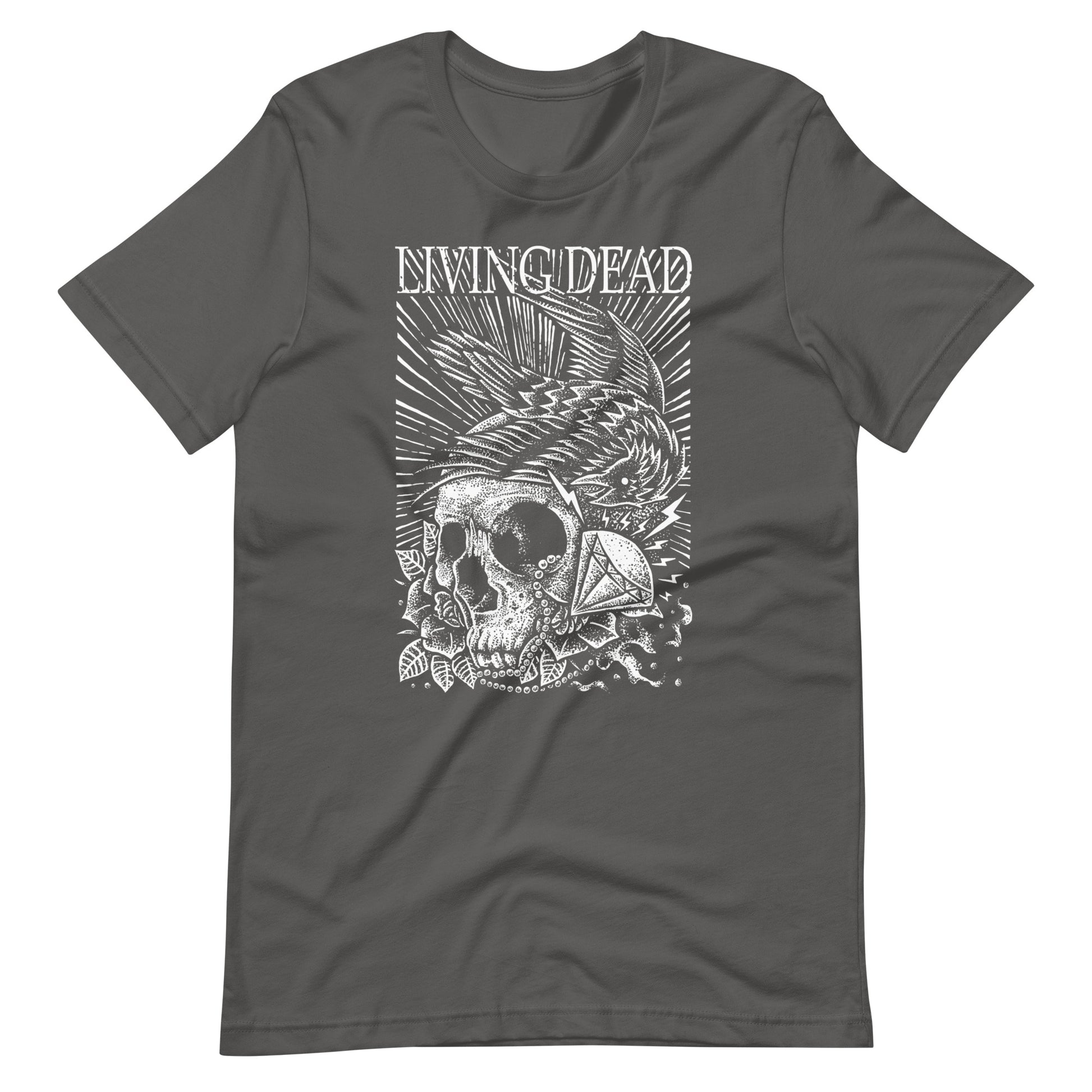 Living Dead Diamond White - Men's t-shirt - Asphalt Front