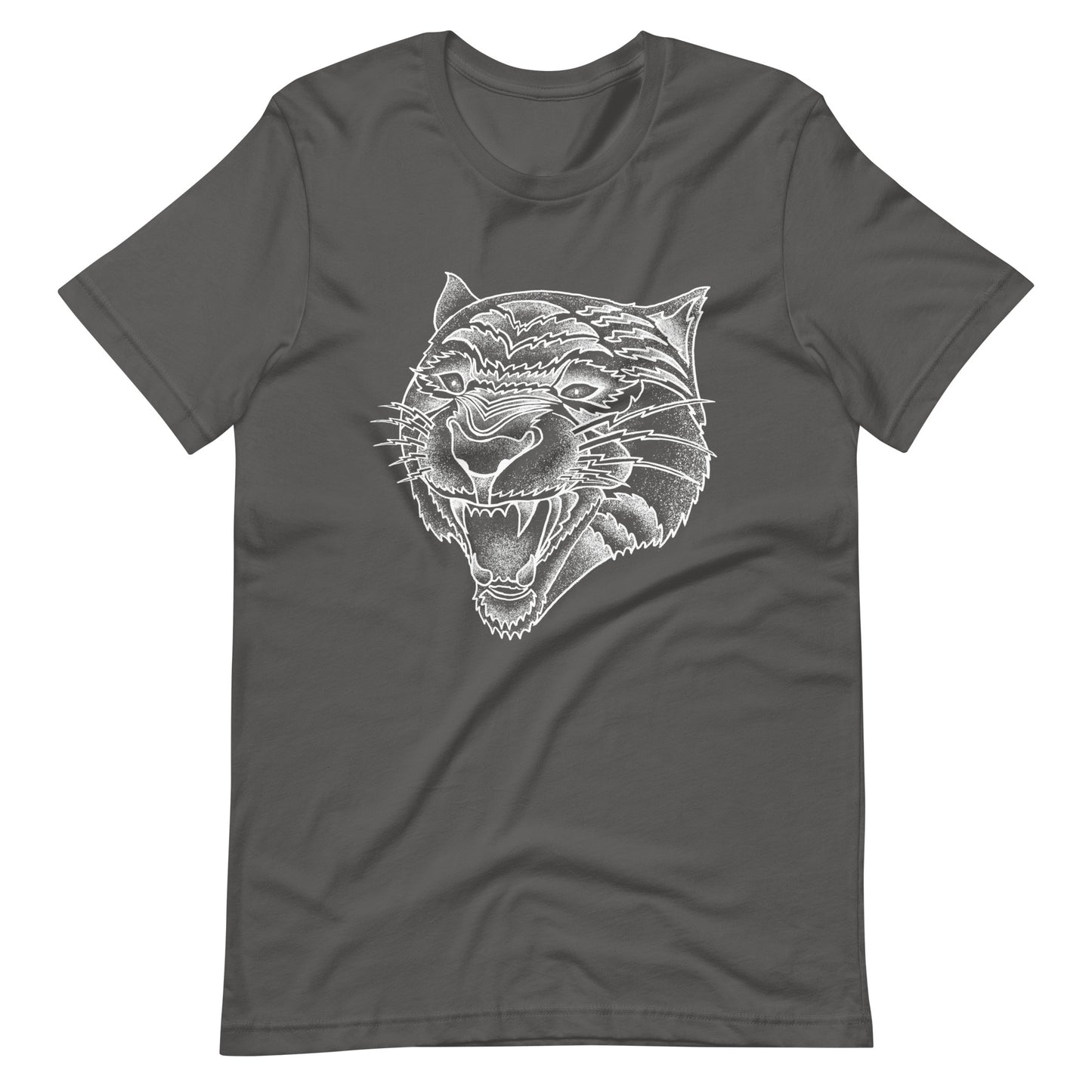Panther White - Men's t-shirt - Asphalt Front