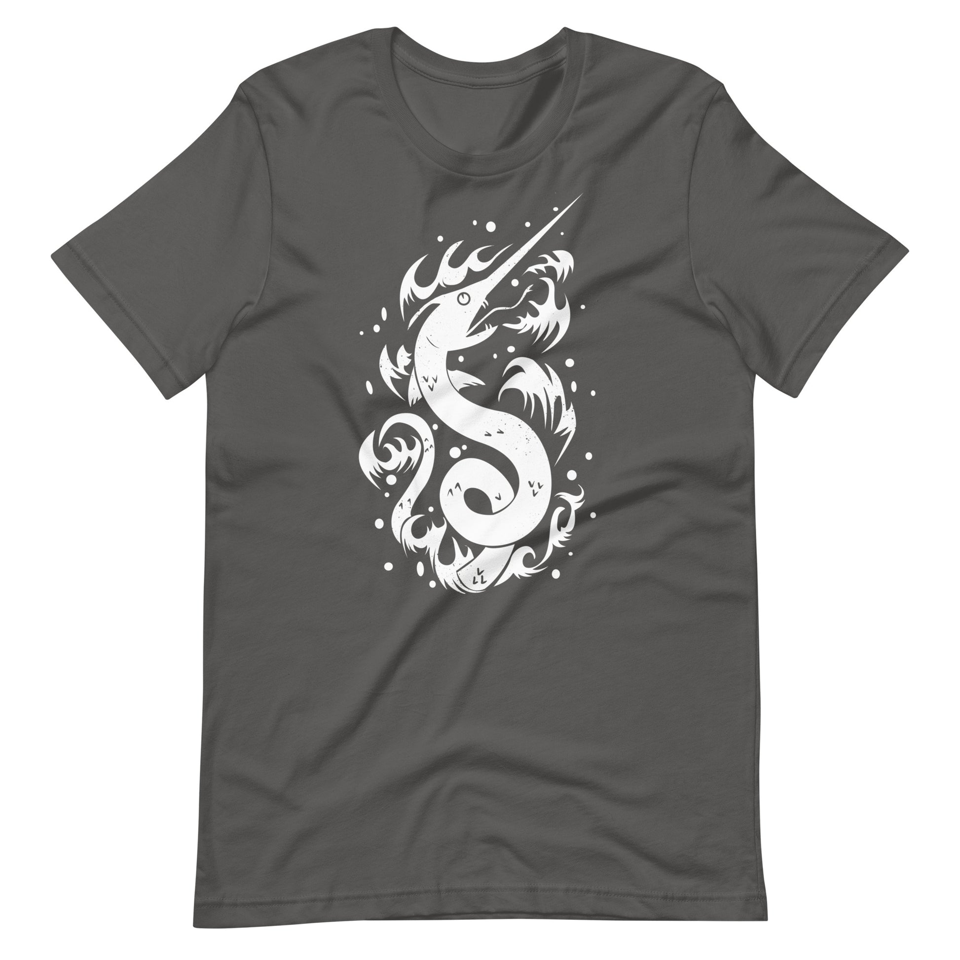Snake Swordfish White - Men's t-shirt - Asphalt Front
