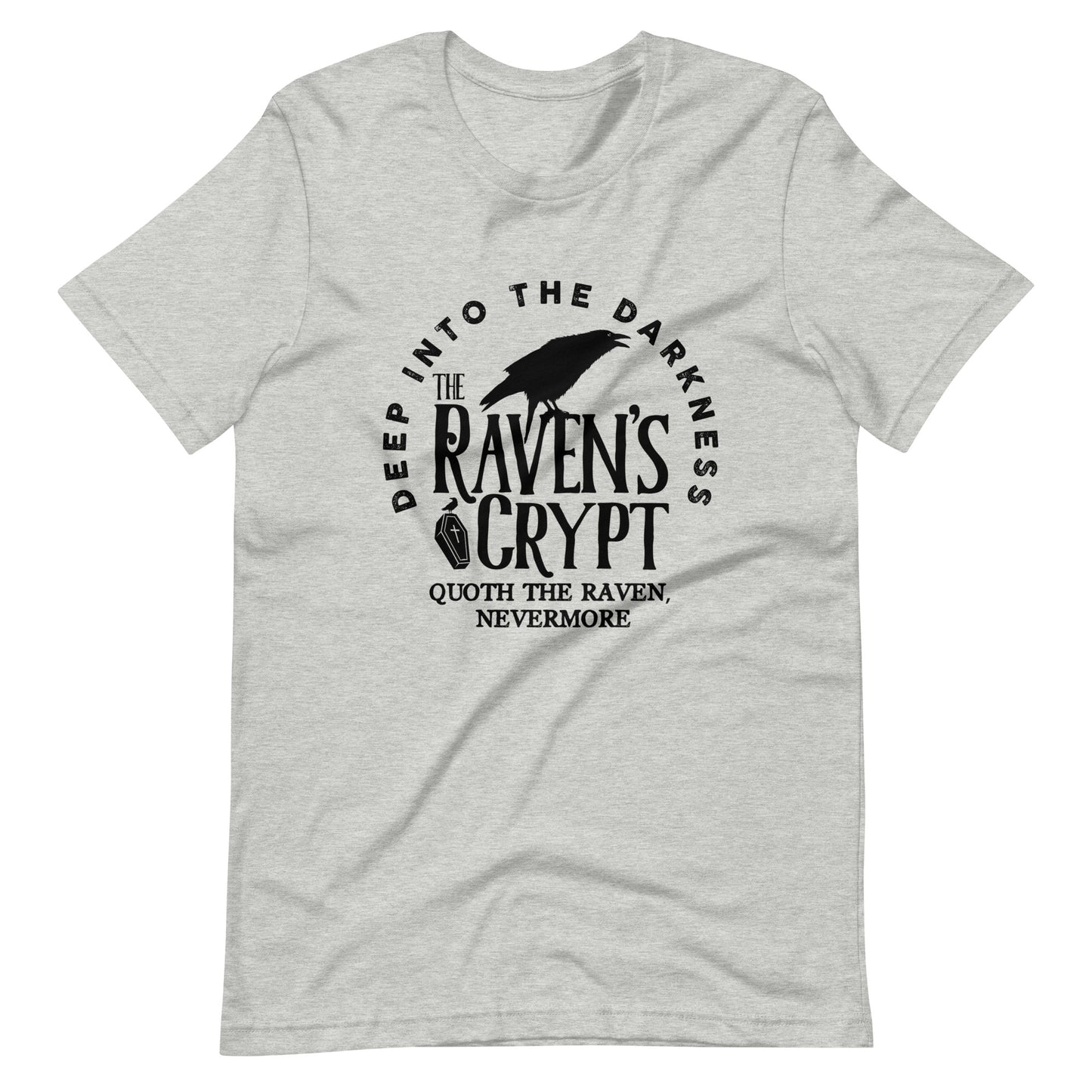 Deep Into the Darkness The Raven's Crypt - Men's t-shirt - Athletic Heather Front