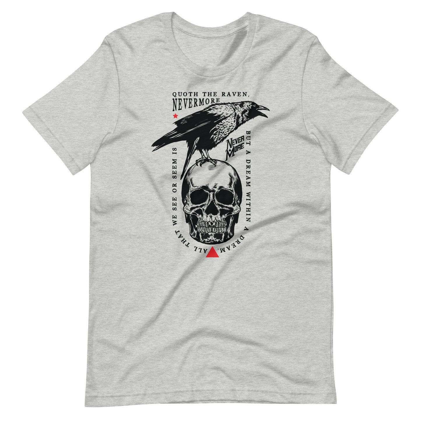 Quoth the Raven - Men's t-shirt - Athletic Heather Front