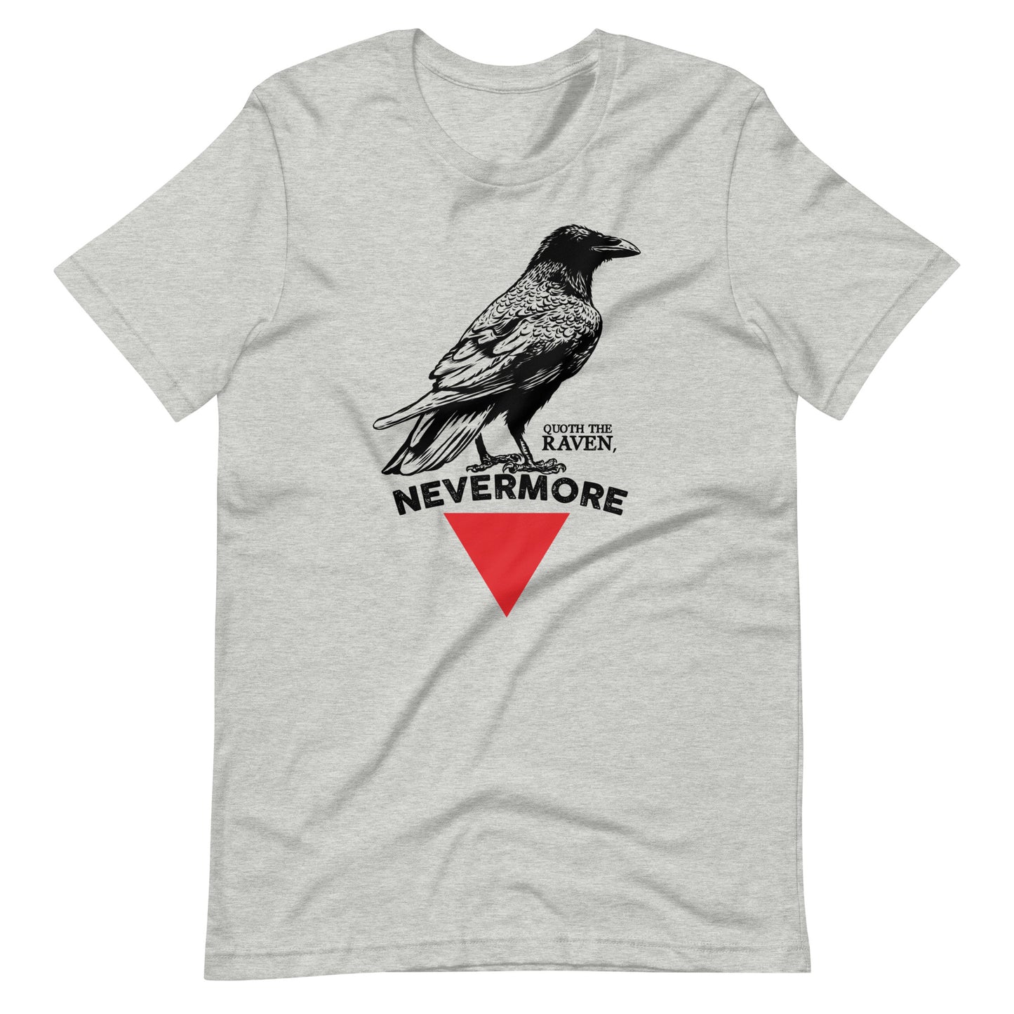 The Raven Nevermore Triangle - Men's t-shirt - Athletic Heather Front