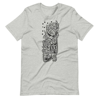 Gun Black - Men's t-shirt - Athletic Heather Front