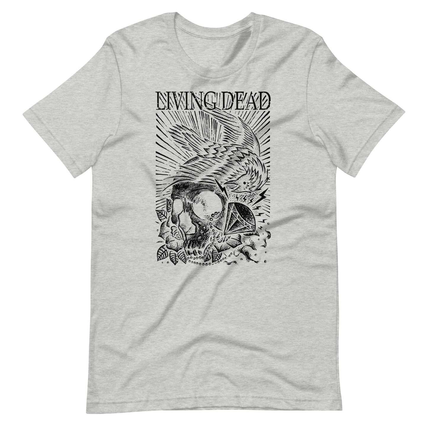 Living Dead Diamond Black - Men's t-shirt - Athletic Heather Front