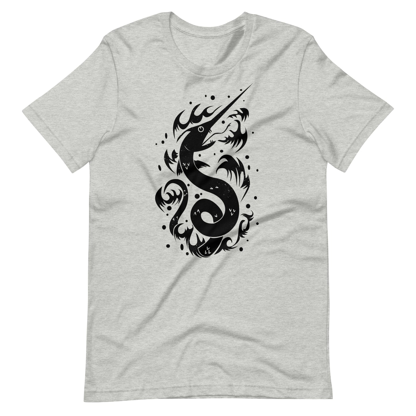 Snake Swordfish Black - Men's t-shirt - Athletic Heather Front
