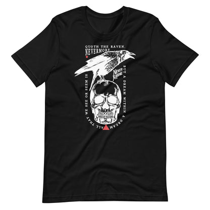 Quoth the Raven - Men's t-shirt- Black Front